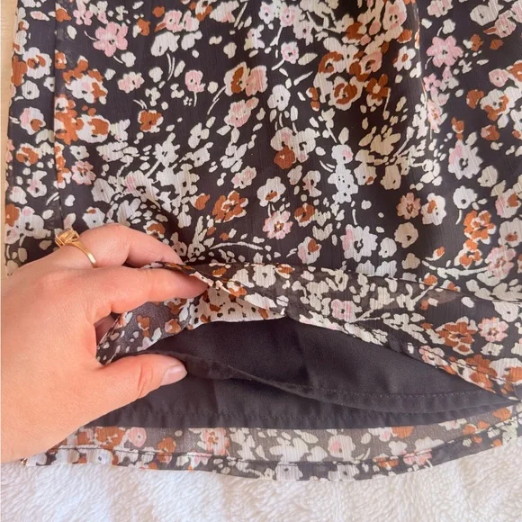 Lulu's Black Floral Long Sleeve Cutout Midi Dress - Picture 9 of 13